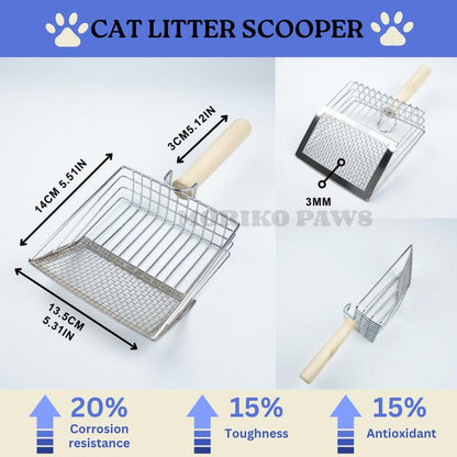 Eco-Friendly Metal Cat Litter Scooper